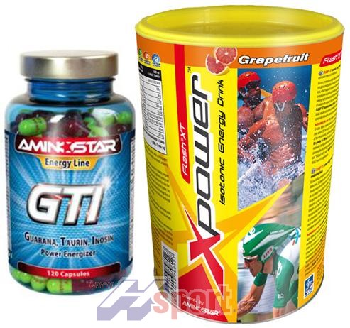 Aminostar GTI-Power Energizer 120cps + Aminostar Flash 500g ZDARMA