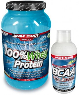 Aminostar 100% WHEY PROTEIN 2300g + BCAA 500ml ZDARMA