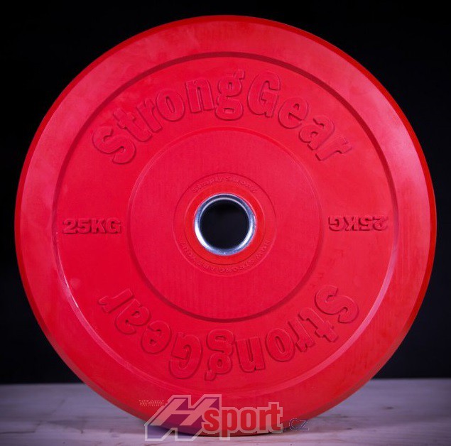 Závaží StrongGear Bumper Plate barevné 25 kg