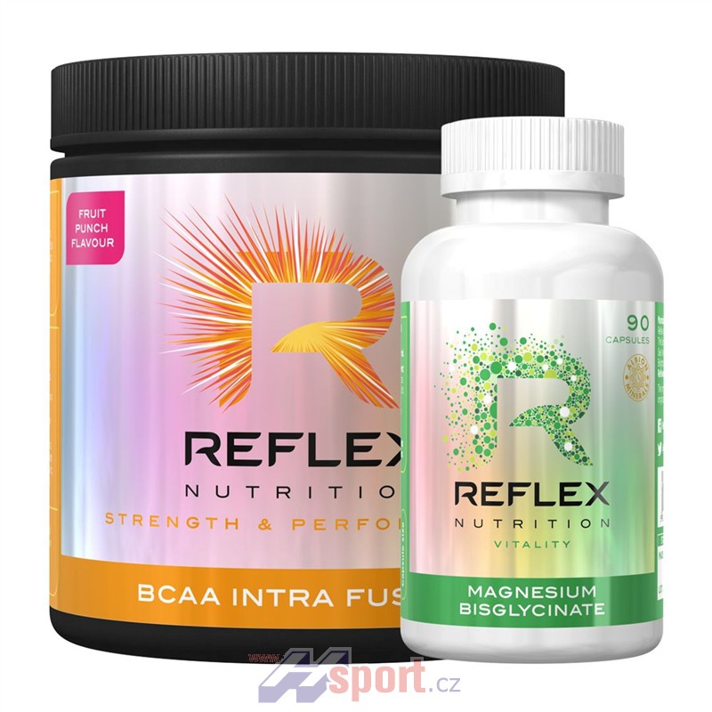 Reflex Nutrition BCAA Intra Fusion 400 g + Albion Magnesium 90 cps ZDARMA
