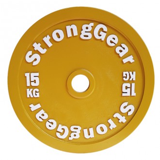 Závodní ocelový kotouč StrongGear 15 kg