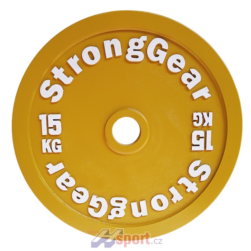 Závodní ocelový kotouč StrongGear 15 kg
