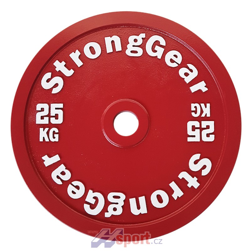 Závodní ocelový kotouč StrongGear 25 kg