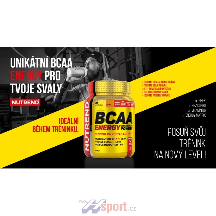 Nutrend BCAA Energy Mega Strong Powder 500 g