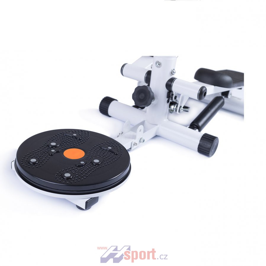 Mini stepper s rotanu Housefit Hermon bílý