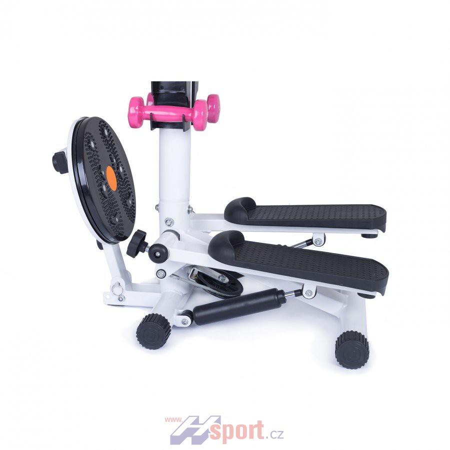 Mini stepper s rotanu Housefit Hermon bílý