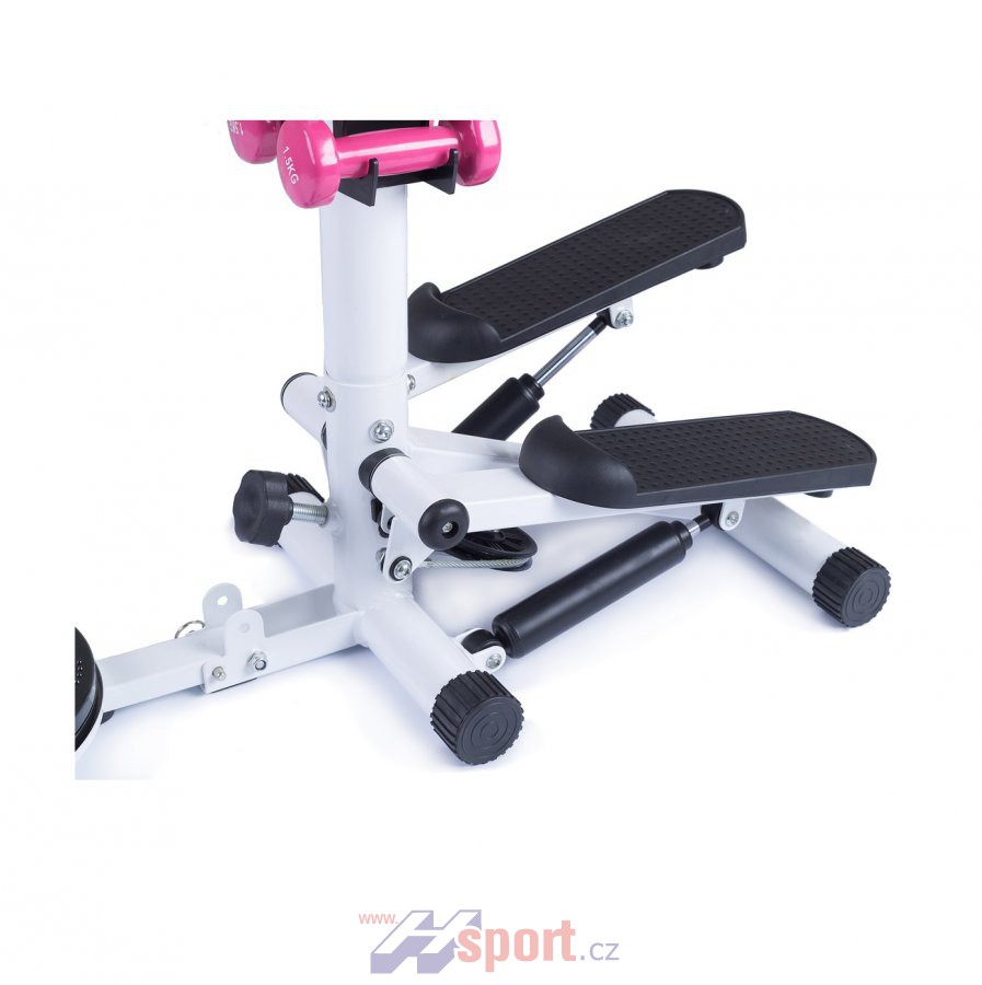 Mini stepper s rotanu Housefit Hermon bílý