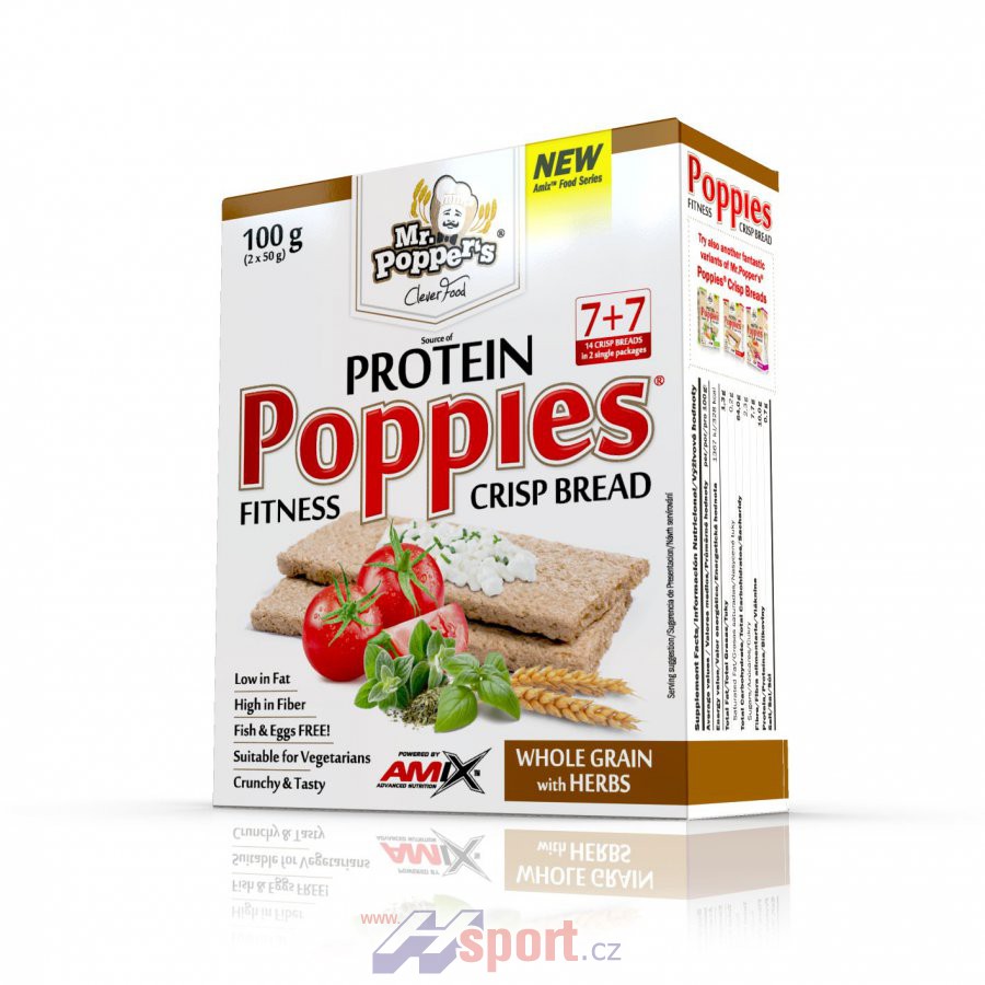 Amix Protein Crisp Bread Poppies 100 g