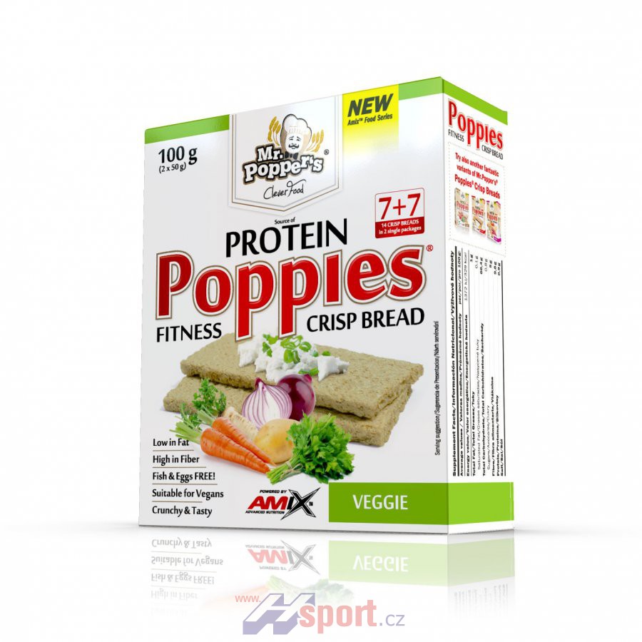 Amix Protein Crisp Bread Poppies 100 g