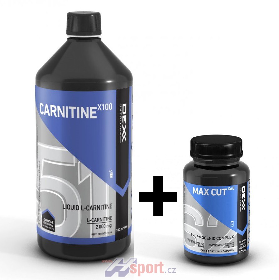 Dex Nutrition Carnitine X100 1000 ml + Max Cut X60 60 cps zdarma