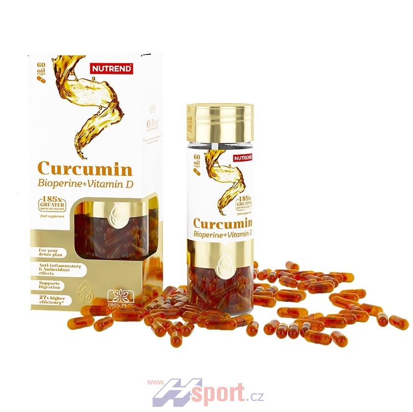 Nutrend Curcumin + Bioperin + Vitamín D 60 cps