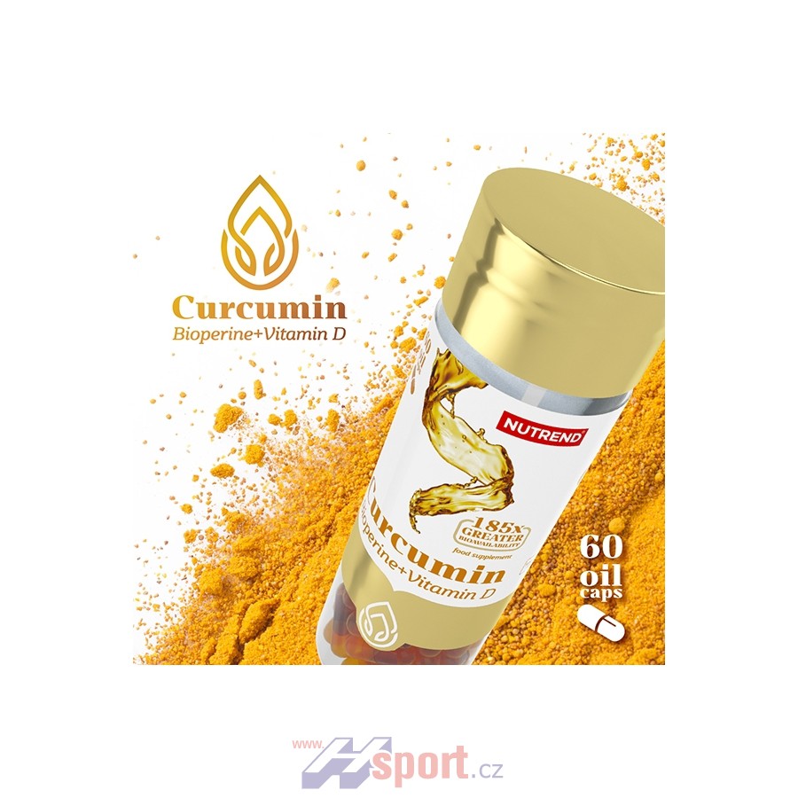 Nutrend Curcumin + Bioperin + Vitamín D 60 cps