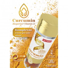 Nutrend Curcumin + Bioperin + Vitamín D 60 cps