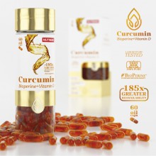 Nutrend Curcumin + Bioperin + Vitamín D 60 cps