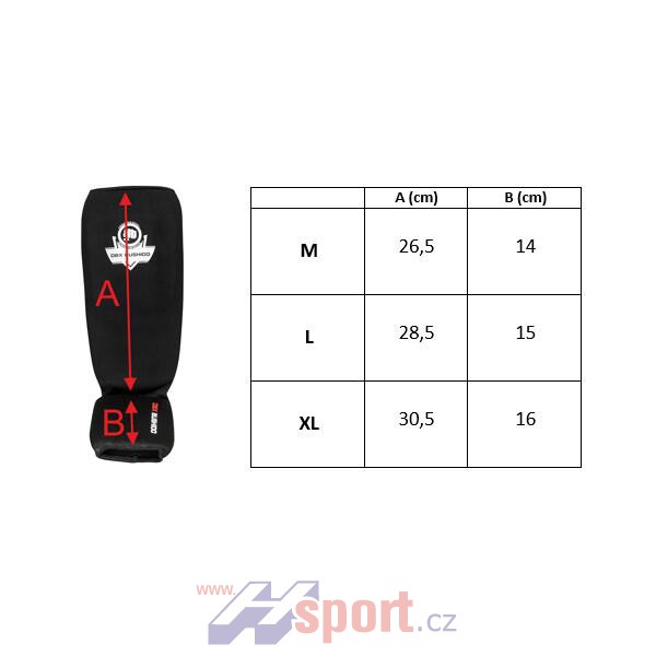 Chrániče holení DBX BUSHIDO ARP-2107 vel. M, černé