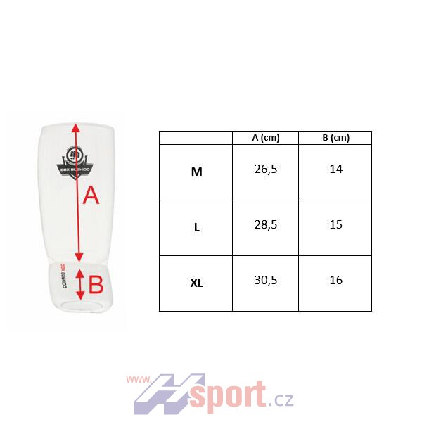 Chrániče holenní DBX Bushido ARP-2107, vel. M, bílé