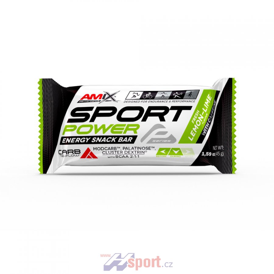 Amix Sport Power Energy Snack bar 45g s kofeinem