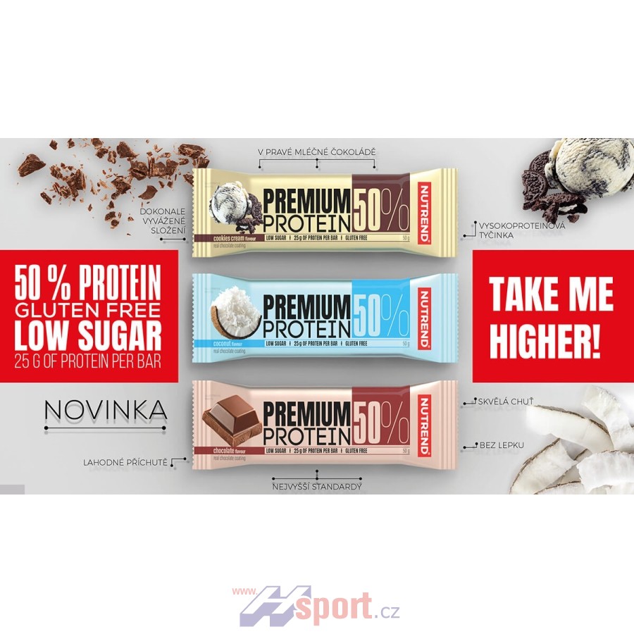 Nutrend Premium Protein Bar 50 g