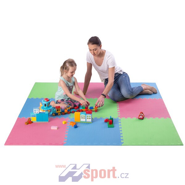 Ochraná puzzle podložka barevná 9 ks