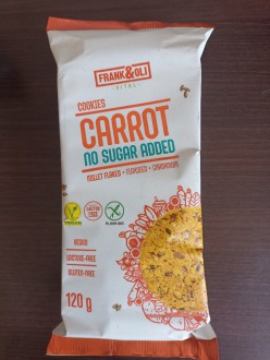 Bezlepkové sušenky Frank&Oli 120 g No Sugar Added