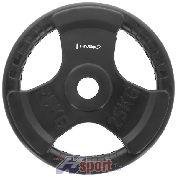 Olympijský kotouč Attack pogumovaný 25 kg