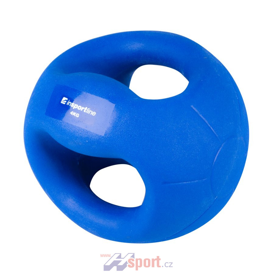 Medicineball s úchopy Insportline 4 kg