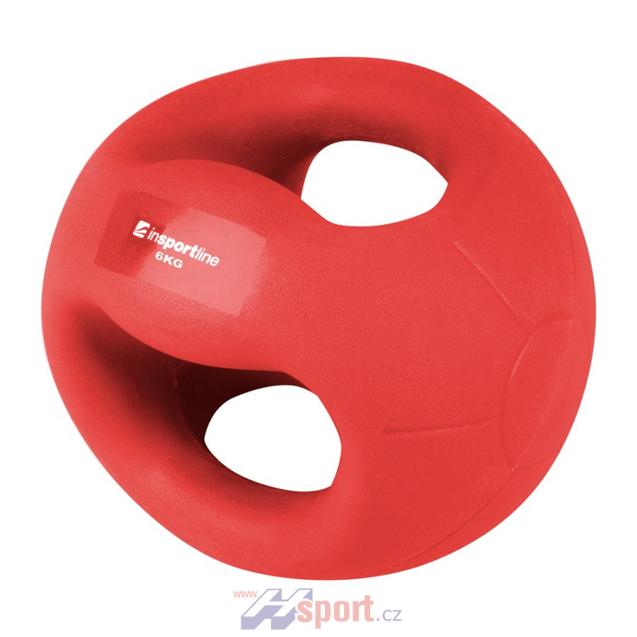 Medicineball s úchopy Insportline 6 kg