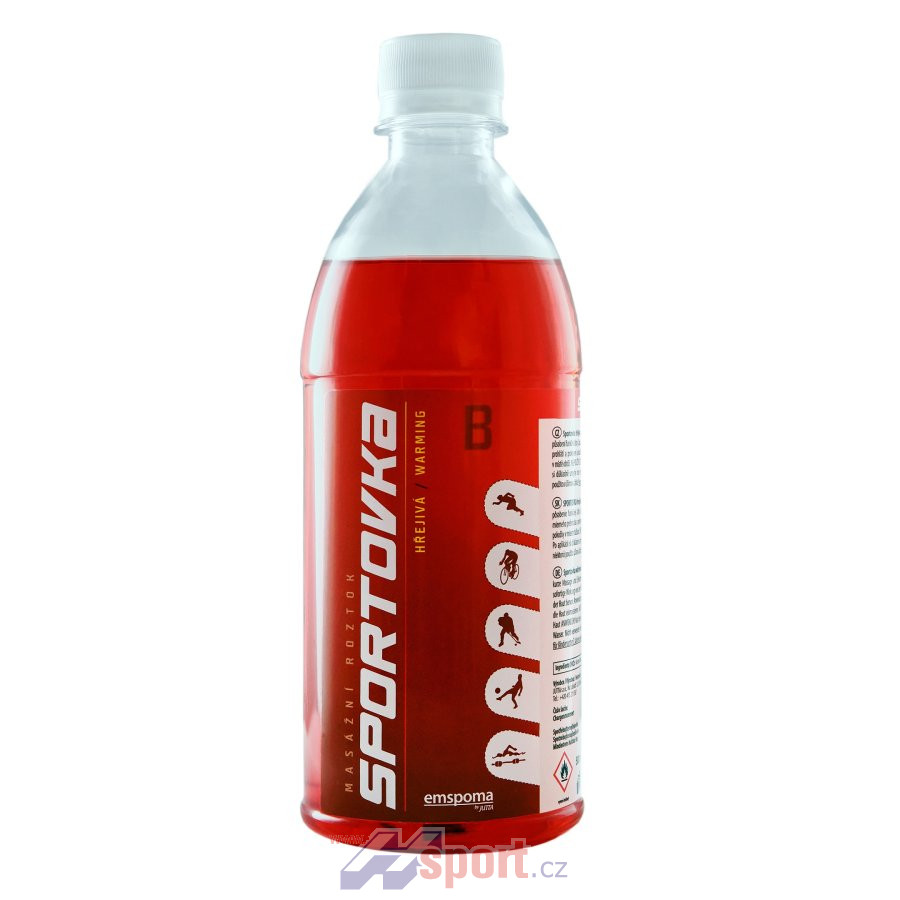 Masážní roztok Sportovka hřejivá 500 ml