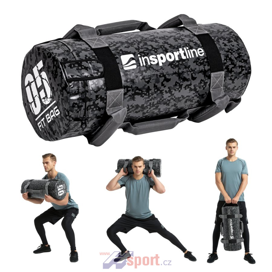 Posilovací vak s úchopy inSPORTline FitBag Camu 5 kg