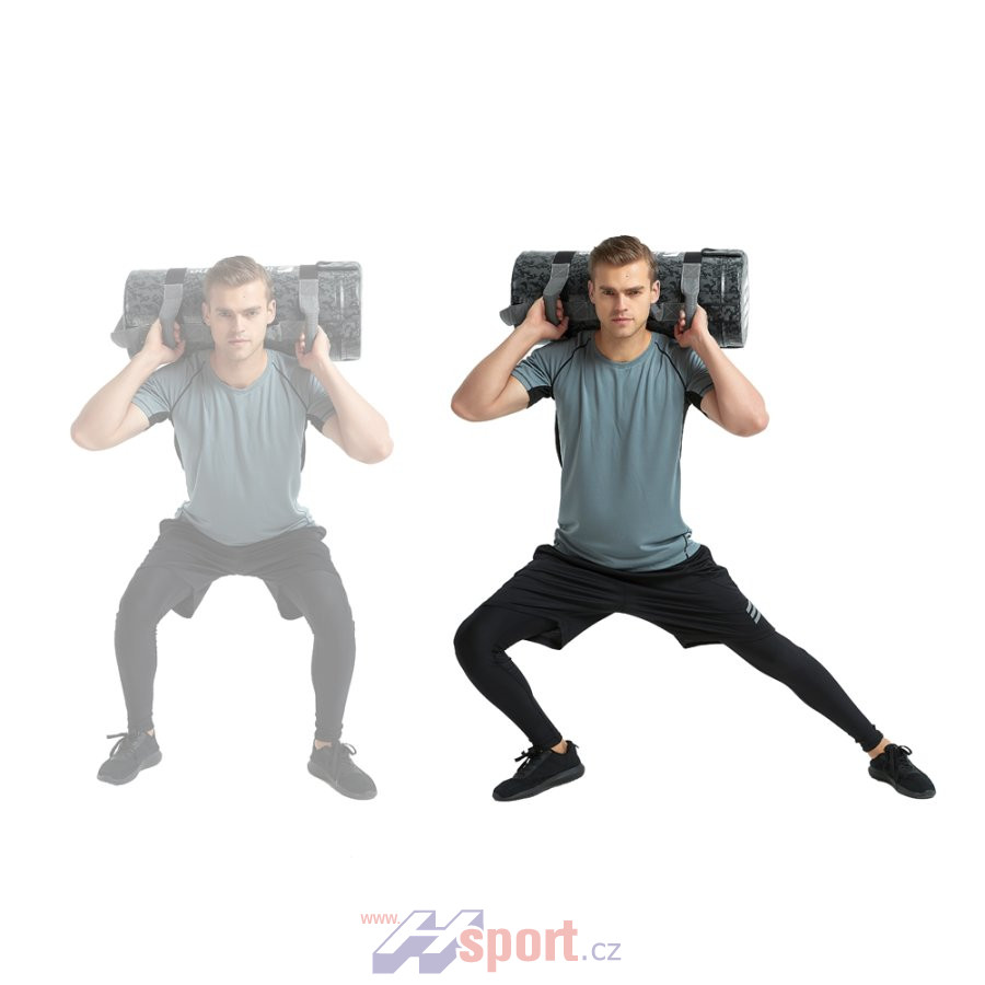 Posilovací vak s úchopy inSPORTline FitBag Camu 20 kg