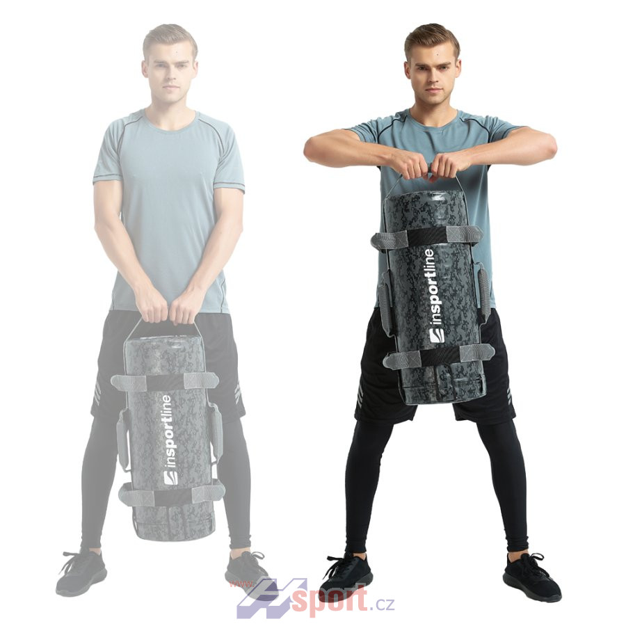 Posilovací vak s úchopy inSPORTline FitBag Camu 20 kg