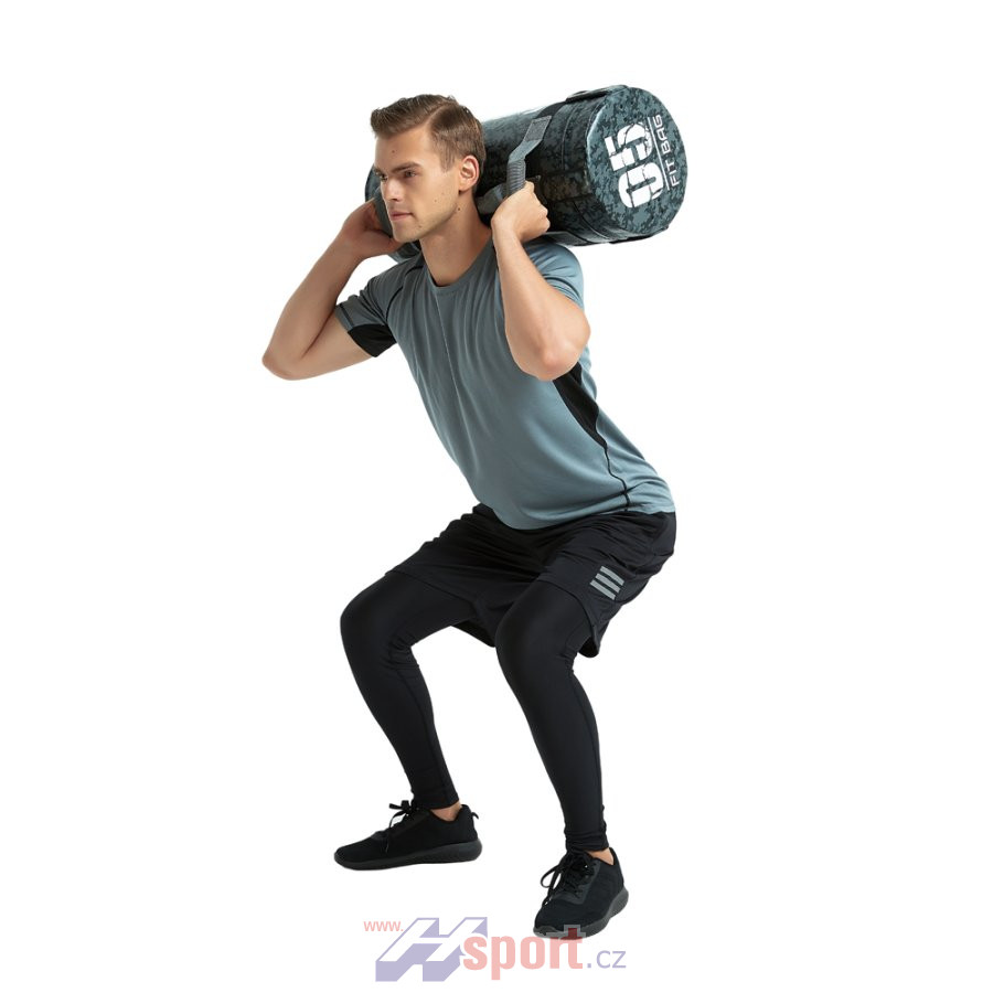 Posilovací vak s úchopy inSPORTline FitBag Camu 25 kg