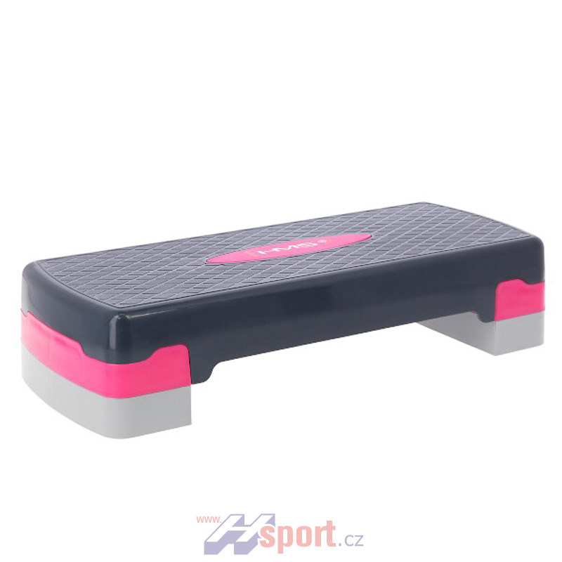 AS002 růžovo-šedý step na aerobic HMS