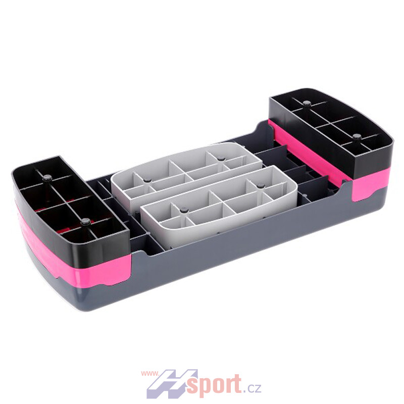 AS002 růžovo-šedý step na aerobic HMS