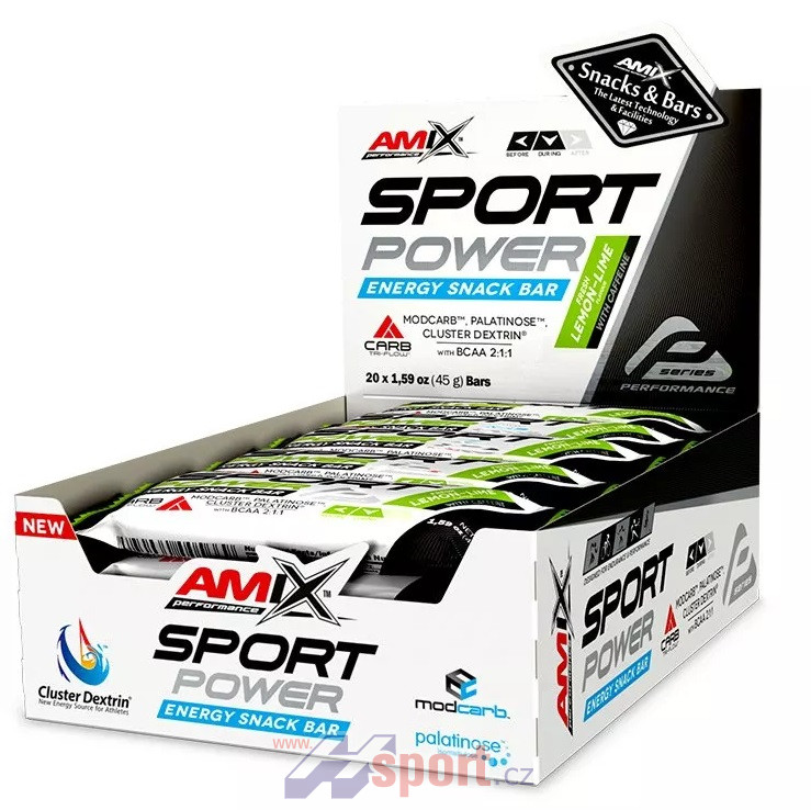 Amix Sport Power Energy Snack Bar-kofein 45 g