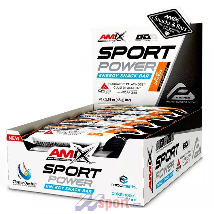 Amix Sport Power Energy Snack Bar-kofein 45 g