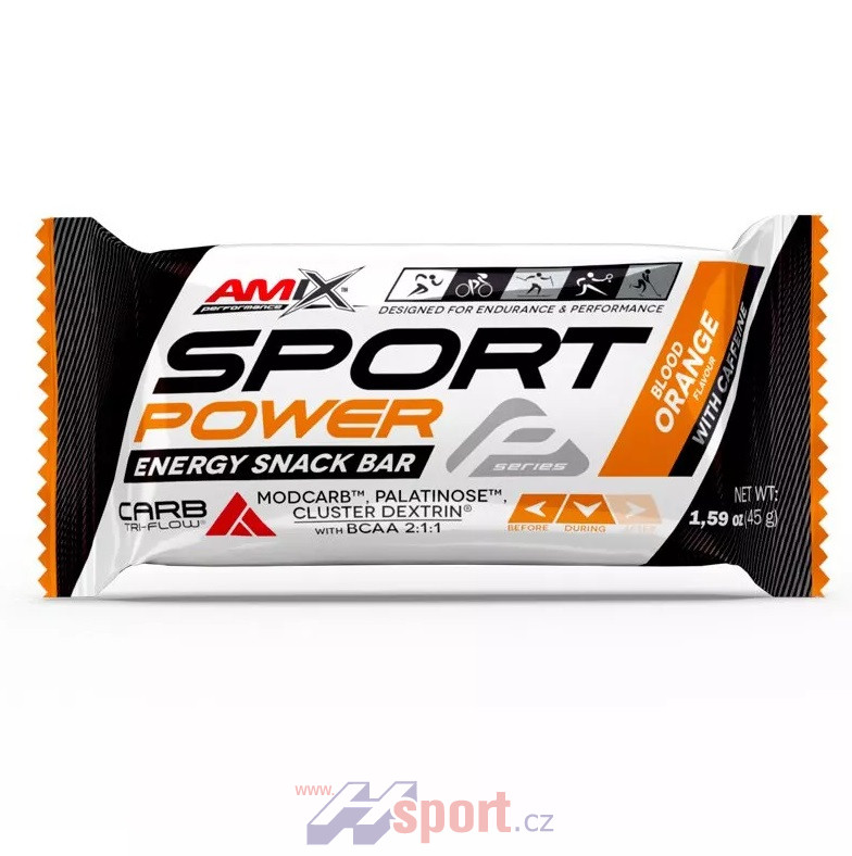 Amix Sport Power Energy Snack Bar-kofein 45 g