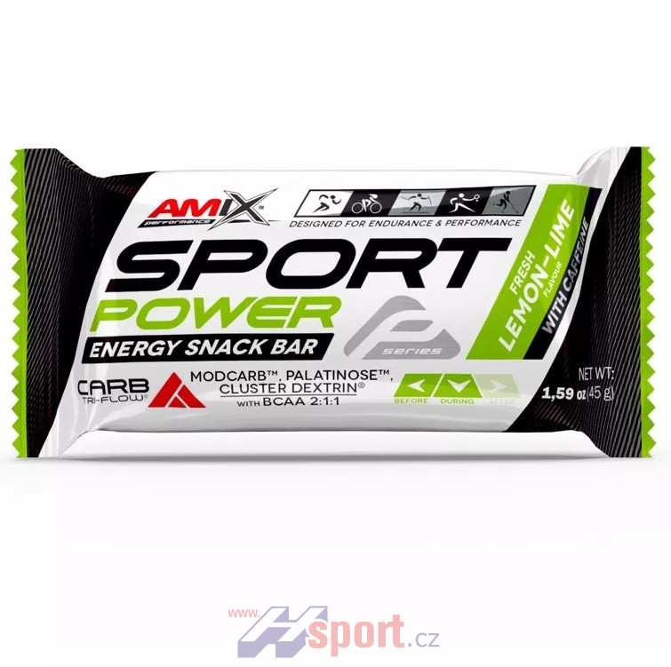 Amix Sport Power Energy Snack Bar-kofein 45 g