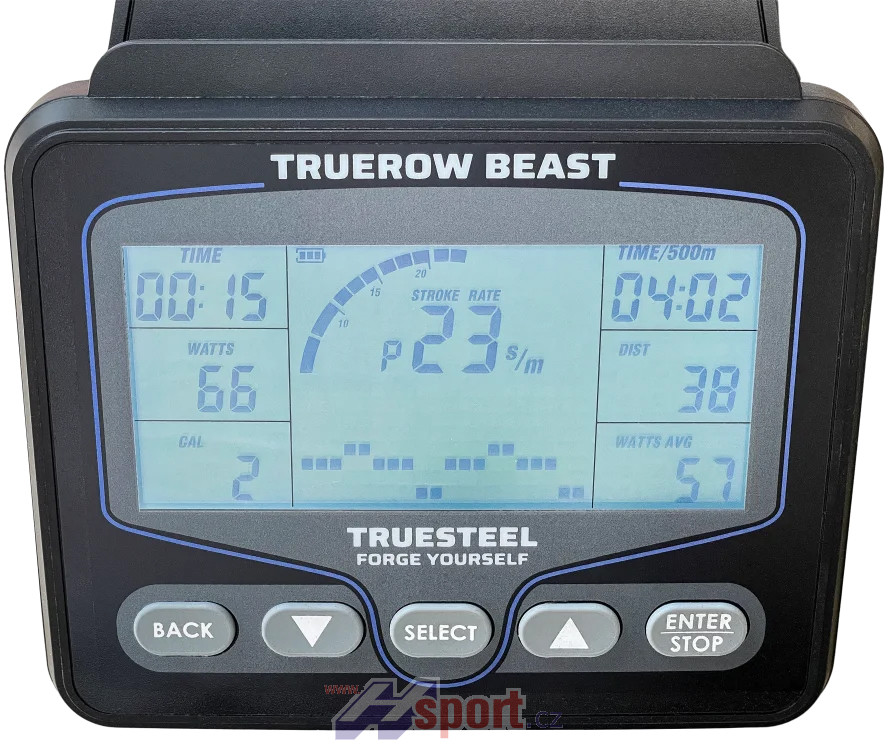 Veslovací trenažér TrueRow Beast