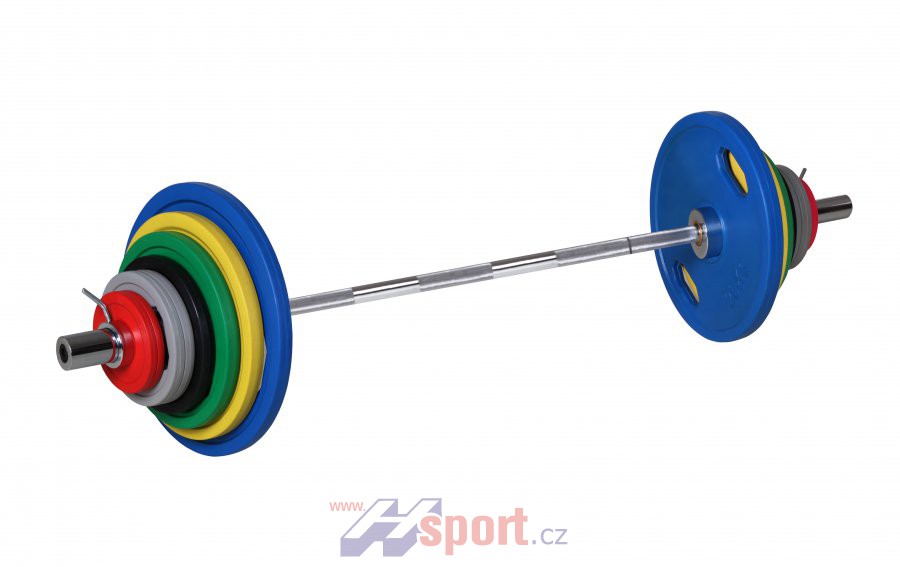 Barevný činkový set 135 kg
