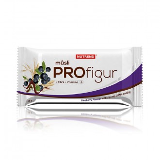 Nutrend ProFigur müsli - cik cak čokoládová poleva 28 g