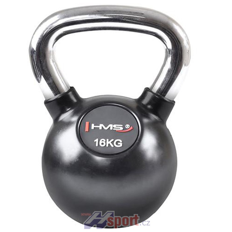 Kettlebell s chromovou rukojetí HMS 16 kg