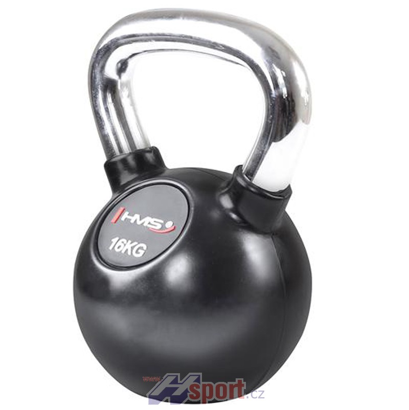 Kettlebell s chromovou rukojetí HMS 16 kg