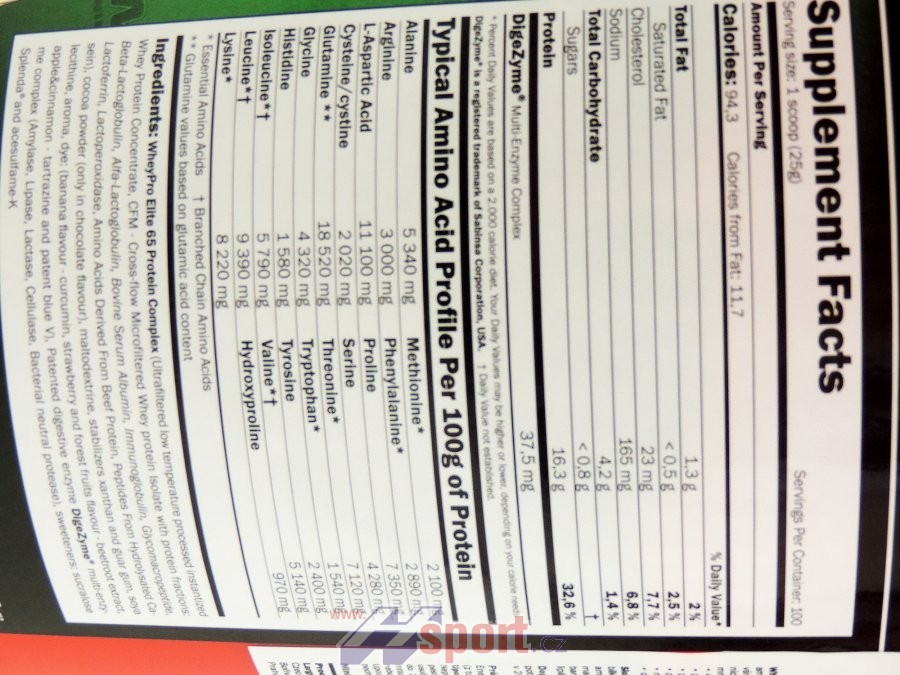 Amix WheyPro Elite 65% - 2500 g