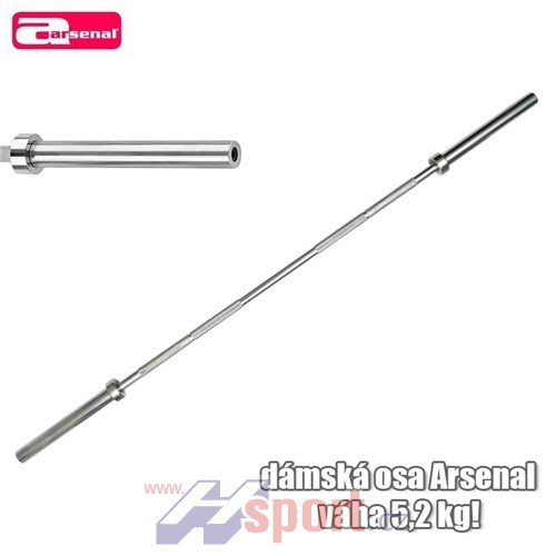 OBOURUČNÍ OSA HLADKÁ 50/2200- ATUMINIUM 5,2kg