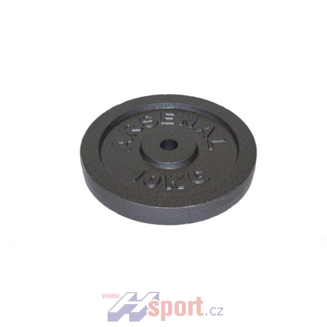 Litinový kotouč lakovaný. Průměr vrtání 25mm, hmotnost 10kg.