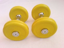 Jednoruční činka stabilní 5kg - guma barva