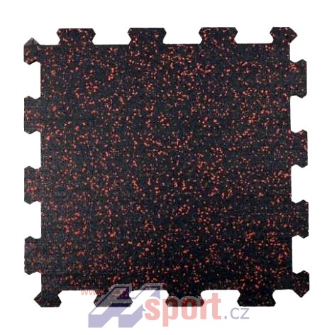 Sportovní podlaha Puzzle 8 mm, 50 x 50 cm - barevný vsyp 20%