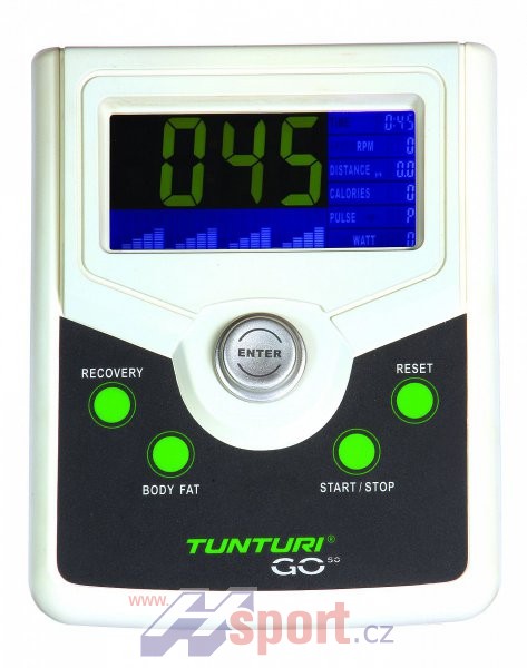Eliptický trenažer Tunturi GO - Cross Front GO 50 - computer