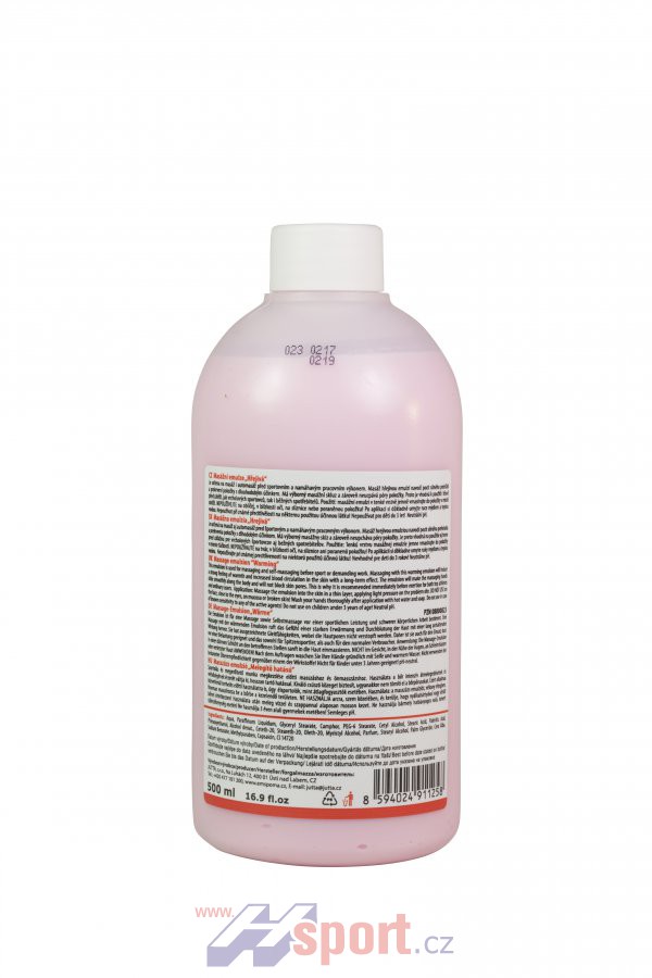 Masážní emulze Emspoma hřejivá - EMO 500 ml